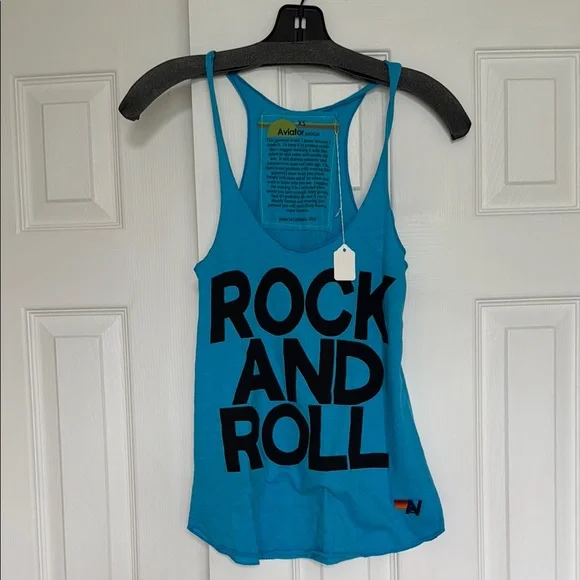 Blue Rock and Roll Tank Top - Picture 1 of 5